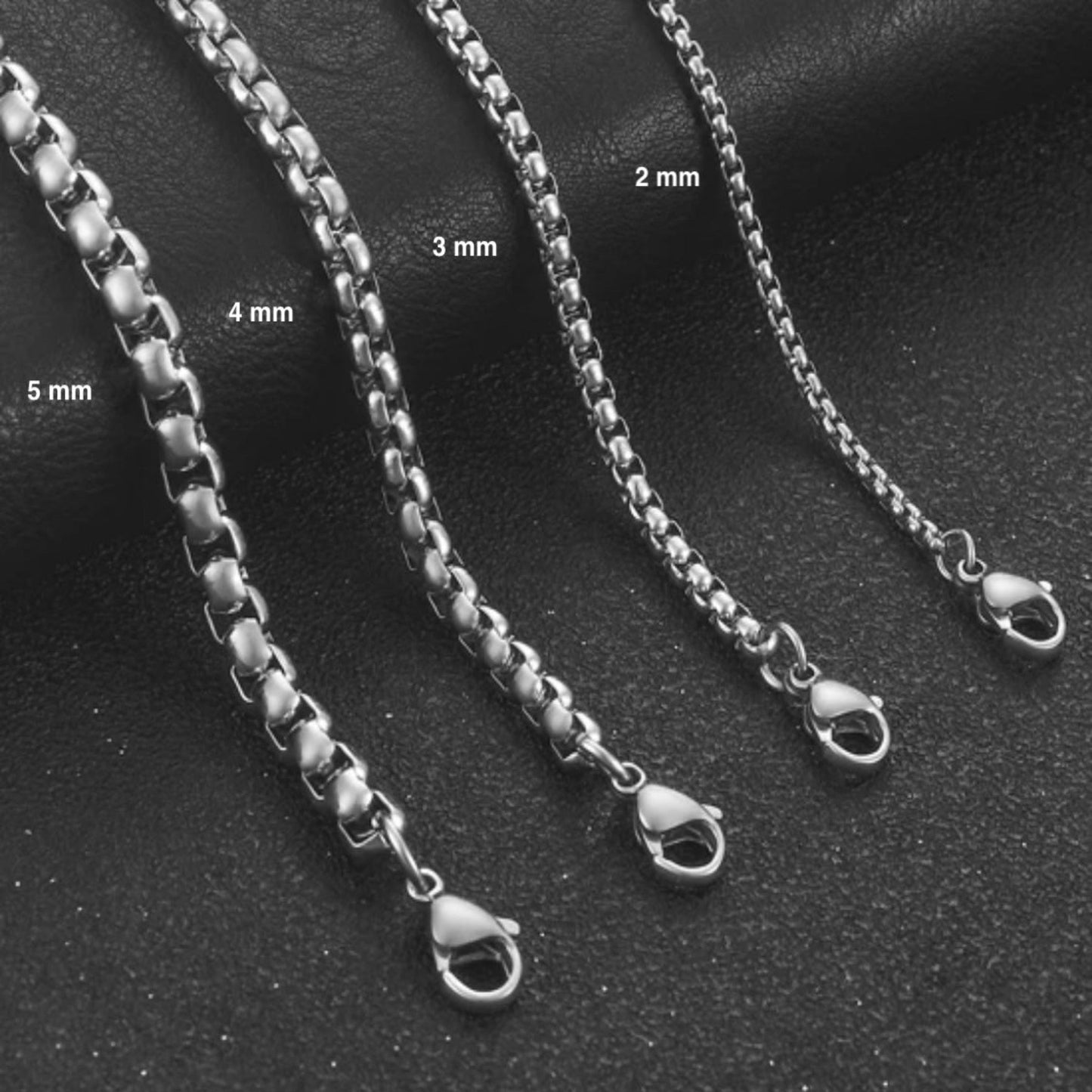 Square Link Chain (Silver) 4mm