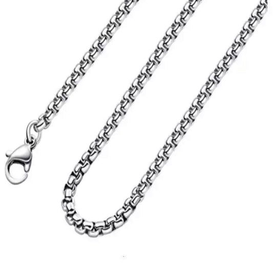 Square Link Chain (Silver) 4mm