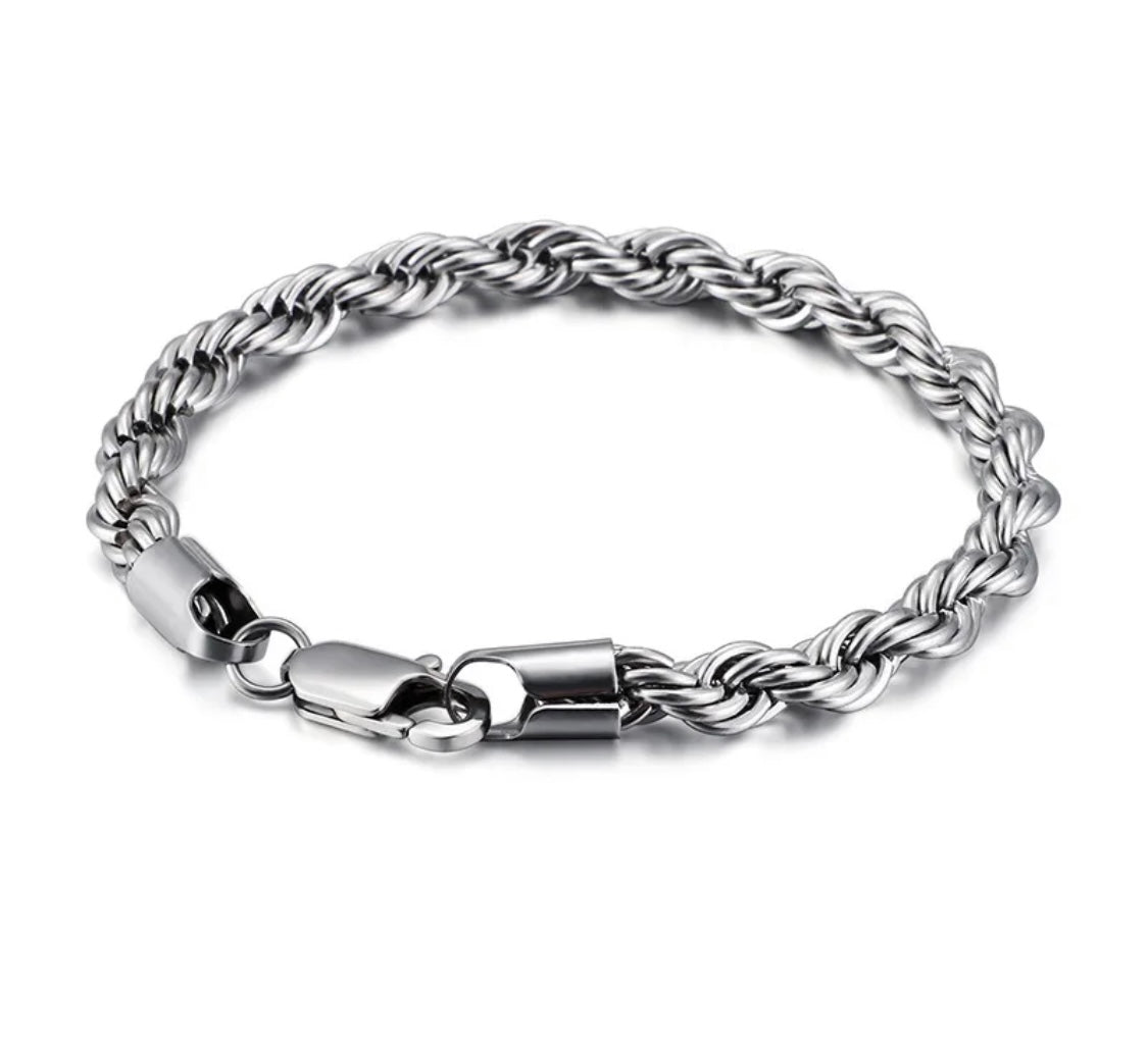 Twisted Rope Chain - Bracelets - 5mm