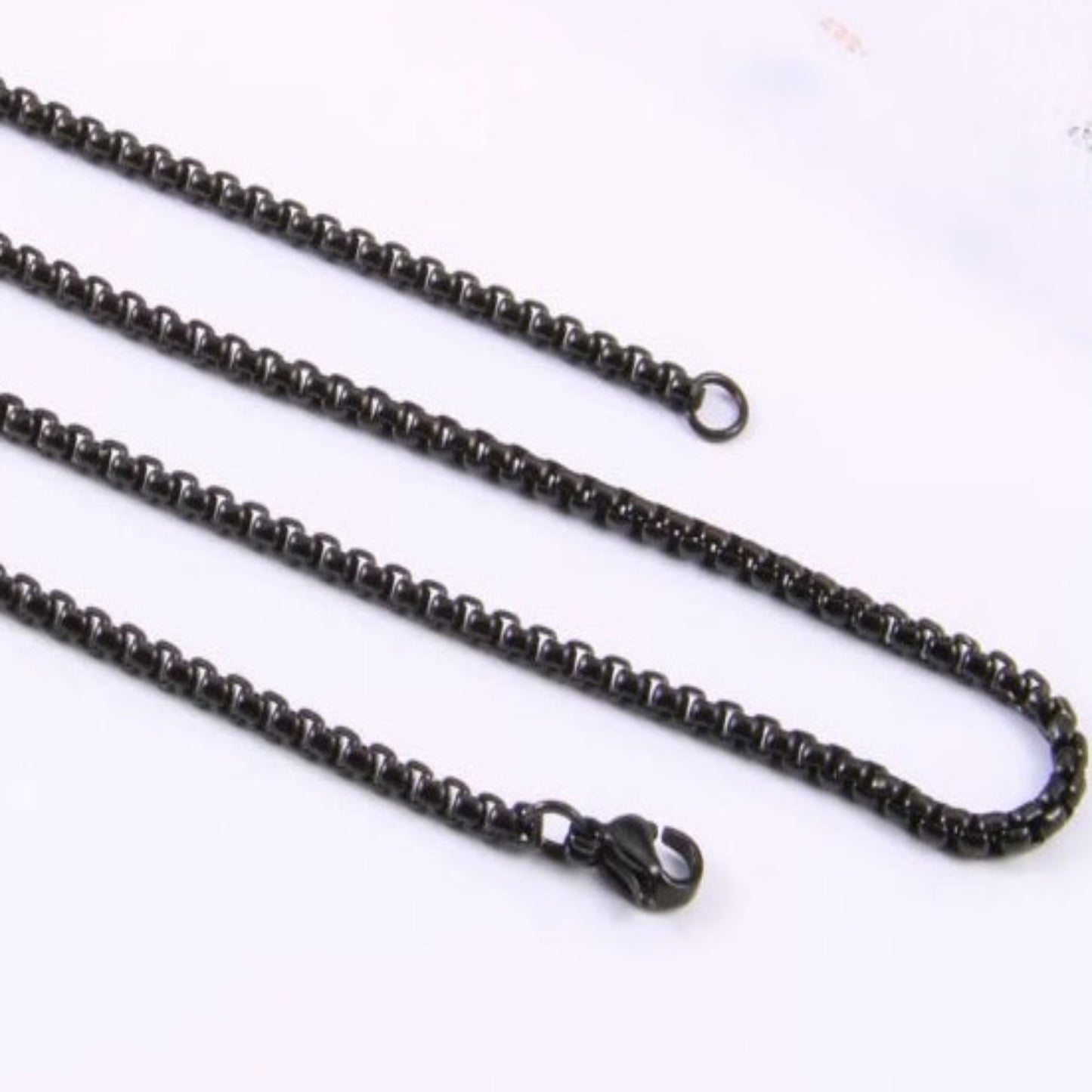 Square Link Chain (Black) 3mm