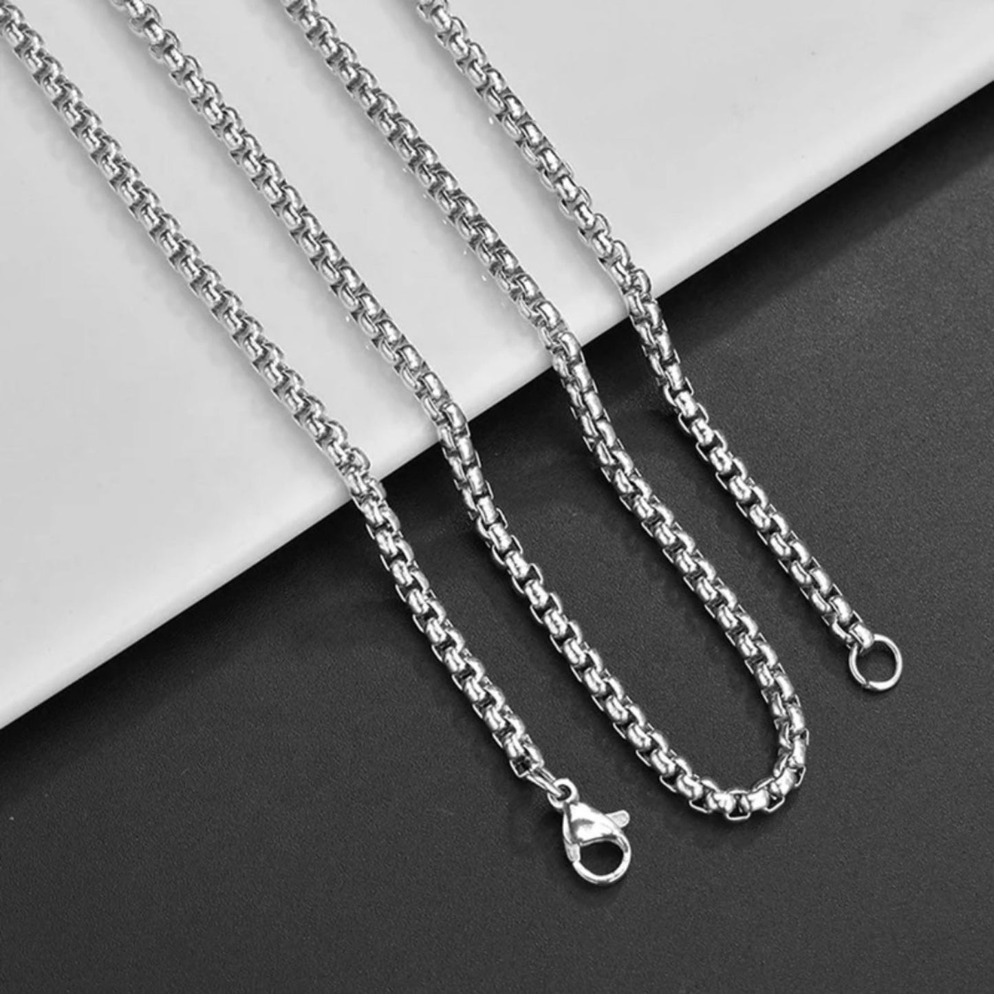 Square Link Chain (Silver) 3mm