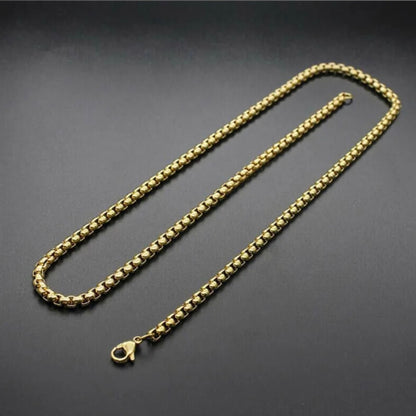 Square Link Chain (Gold) 3mm