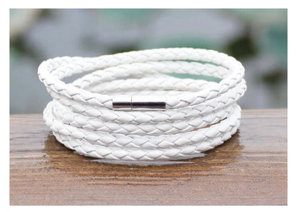 Braided Leather Wristband